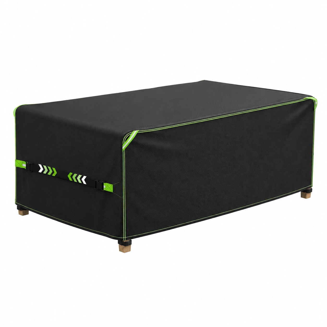 UIRWAY Wasserdichte Abdeckung für Gartenmöbelsets, 180x120x74cm, Robustes 420D Oxford Gewebe mit Belüftung und Reflektoren