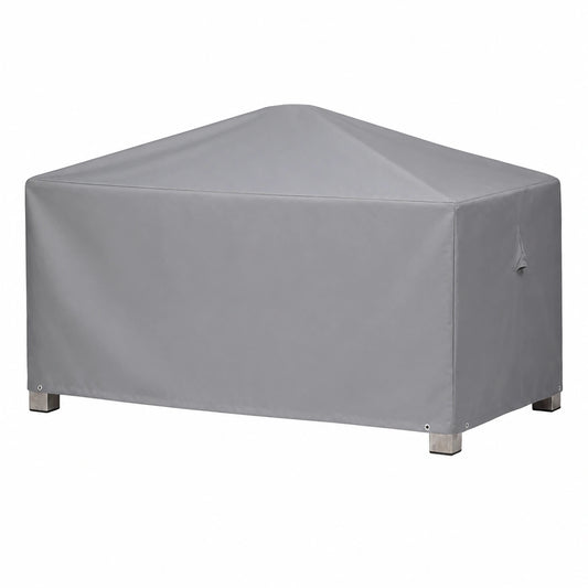 Wasserdichte UV-beständige Schutzhülle für Gartentisch, rechteckig, 155x95x71 cm, Oxford 600D grau