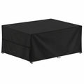 LAMUNI Wetterfeste Schutzhülle für Gartenmöbel 250x100x80 cm, Wasserdichte 420D Oxford Abdeckplane, Winterfeste Abdeckung für Rattan- und Loungemöbel