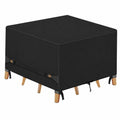 Wasserdichte 900D Gartentisch-Abdeckung mit Belüftung für Terrassenmöbel, 135x135x74 cm, Anti-UV und Windbeständig