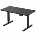 FEZIBO Elektrisch Höhenverstellbarer Schreibtisch mit USB-Anschlüssen, 120 x 60 cm, Ergonomischer Homeoffice Tisch in Schwarz