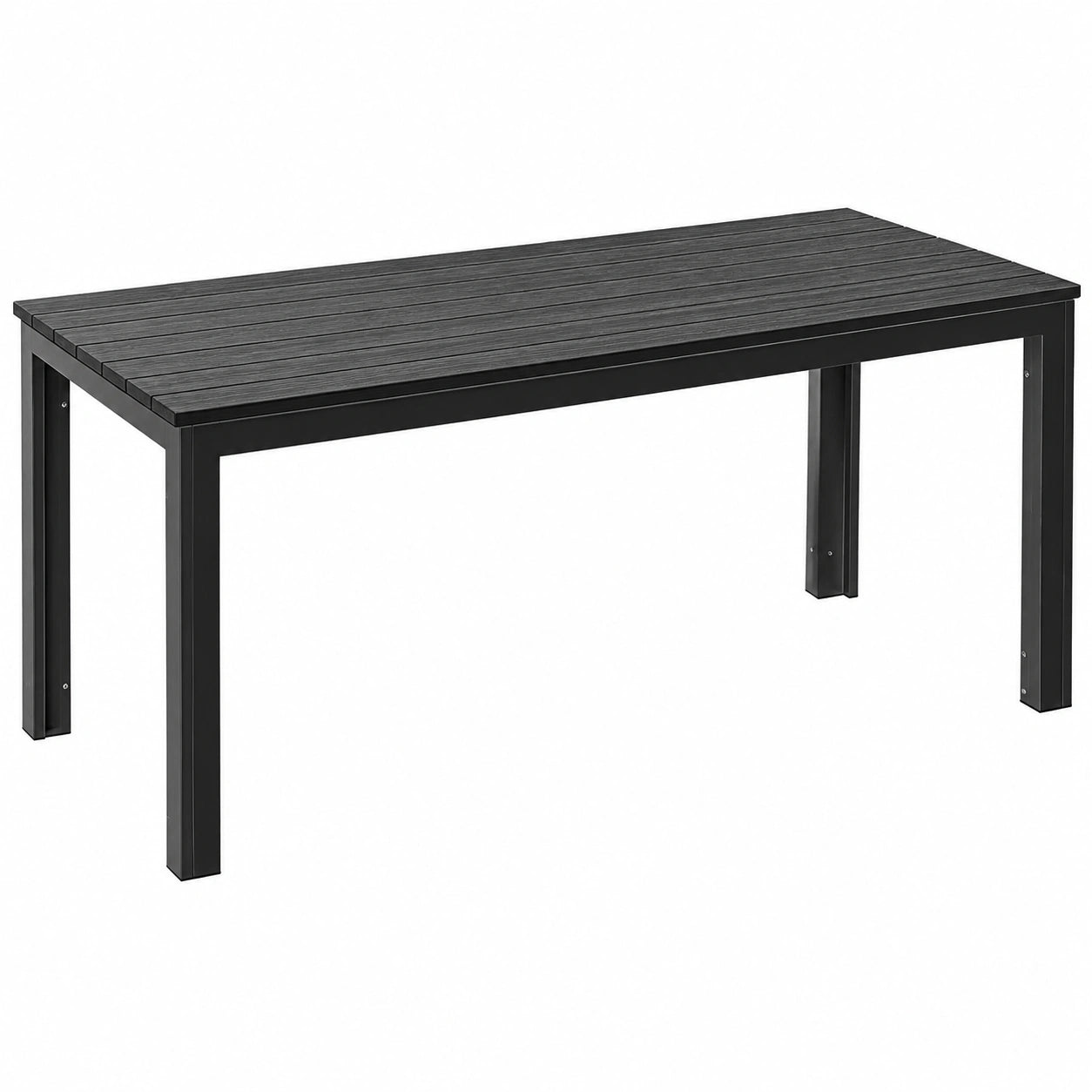 KESSER® Wetterfester Gartentisch für 6 Personen – UV-beständig, Stahlgestell & Holzimitation