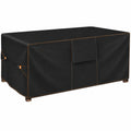 Hochleistungs-Gartenmöbel Abdeckung Wasserdicht 420D, Winterfeste Schutzplane für Tisch-Set, Rechteckig 200x100x74cm