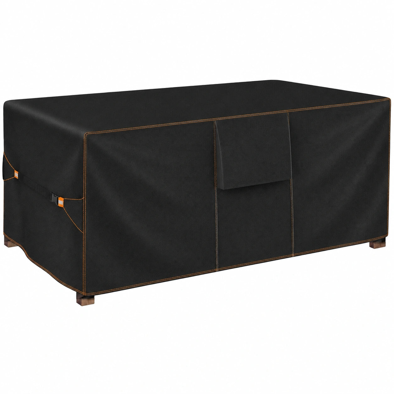 Hochleistungs-Gartenmöbel Abdeckung Wasserdicht 420D, Winterfeste Schutzplane für Tisch-Set, Rechteckig 200x100x74cm