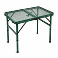 E EASTSTORM Klapptisch für Camping und Grillen, Höhenverstellbar, Leicht und Kompakt, Metallgitter, 60x40 cm, Grün