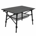 Höhenverstellbarer Klapptisch für Camping, Tragbar & Vielseitig, 90x51cm, Belastbarkeit 30kg